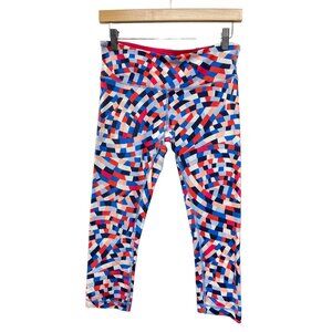 Lululemon Athletica Y2K Low Rise Multicolor Geometric Design Capri Leggings